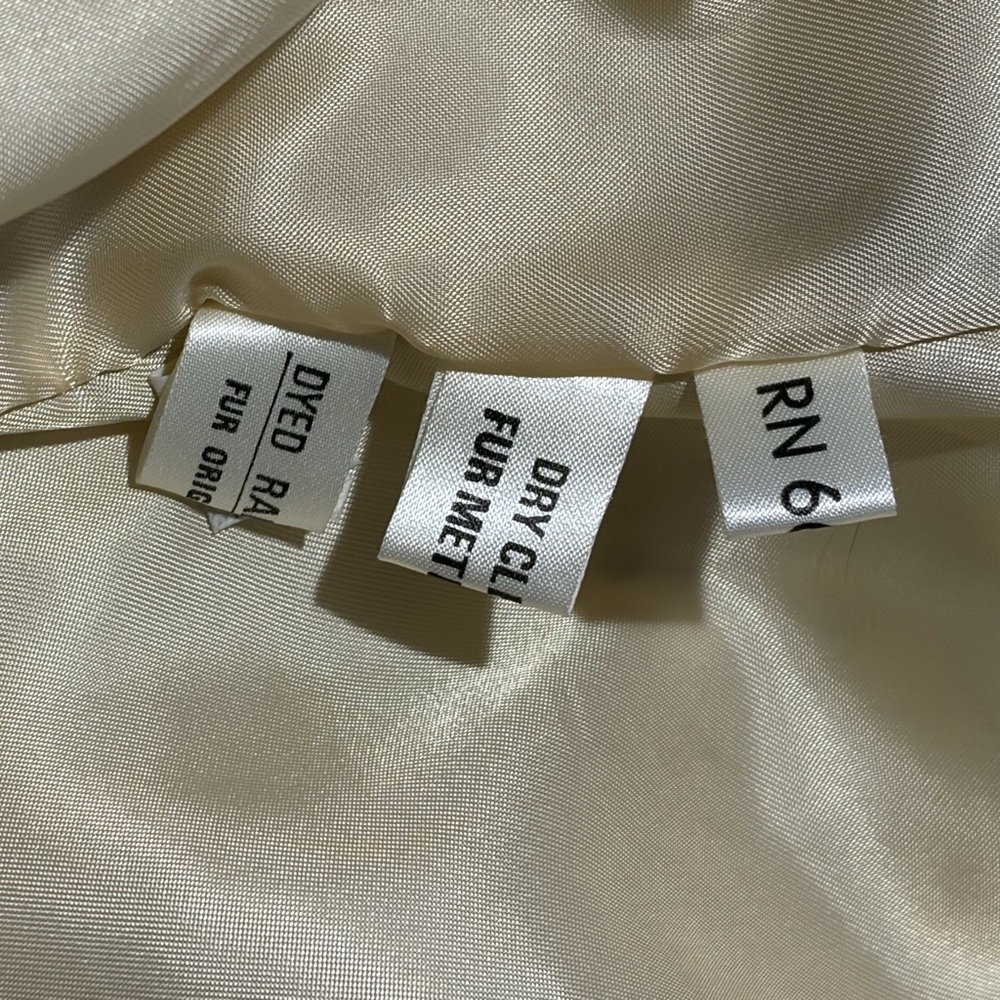 Women's Dyed Rabbit Fur Patchwork Leopard Print V… - image 4